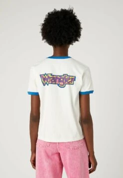 Wrangler Ringer - T-Shirt Imprimé - Worn White -Wrangler Promos Boutique 0172f1814c0a444f8c9dff7b6d921c3c