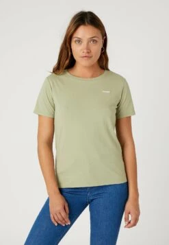 Wrangler Sign Off Tee - T-Shirt Basique - Tea Leaf