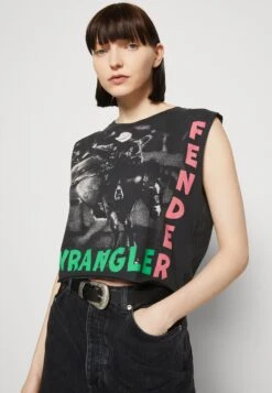 Wrangler Sleeveless - Débardeur - Faded Black -Wrangler Promos Boutique 08f7204c40284ce18d545e60f9f6d98d