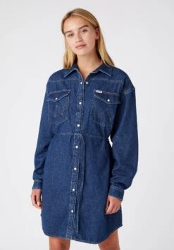 Wrangler Robe En Jean - Dark Indigo