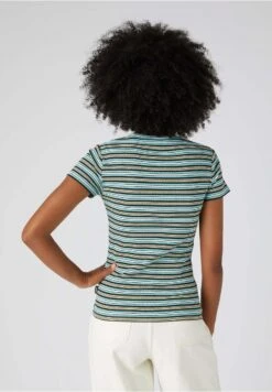 Wrangler Stripe - T-Shirt Imprimé - Himmelblau -Wrangler Promos Boutique 184424825f02456e8ea1e6e31c3ab89a