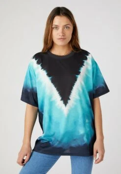 Wrangler T-Shirt Imprimé - Blue Turquoise