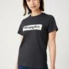Wrangler Regular - T-Shirt Imprimé - Faded Black