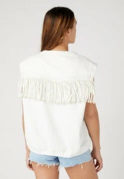 Wrangler Fringed - Veste Sans Manches - Vintage White -Wrangler Promos Boutique 29d33bfff2af4168b99ba51b0a504ba8