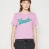 Wrangler Regular Tee - T-Shirt Imprimé - Smokey Grape
