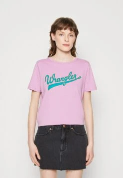 Wrangler Regular Tee - T-Shirt Imprimé - Smokey Grape