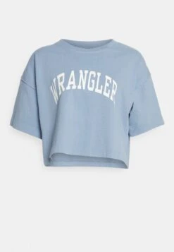 Wrangler Boxy Tee - T-Shirt Imprimé - Stone Wash Blue -Wrangler Promos Boutique 303b1f8ae12744358ccd20f51ec8191f