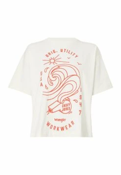 Wrangler Loose - T-Shirt Imprimé - Natural Ecru -Wrangler Promos Boutique 47b5ed07a70a4243b79ea2e79eeb50b2