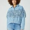 Wrangler Western Fringe - Veste En Jean - Cloud Nine
