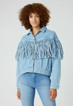Wrangler Western Fringe - Veste En Jean - Cloud Nine