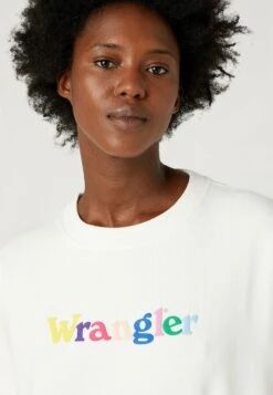 Wrangler Relaxed - Sweatshirt - Wornwhite -Wrangler Promos Boutique 4f0caf7d904746a28825971770e2ebd3
