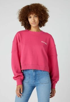 Wrangler Puffy Crew - Sweatshirt - Fuchsia Rose