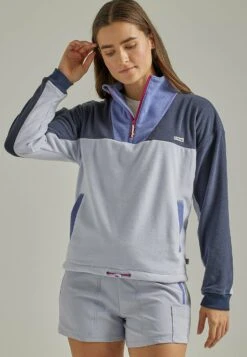 Wrangler 1/4 Zip Popover - Sweat Polaire - Twilight Purple