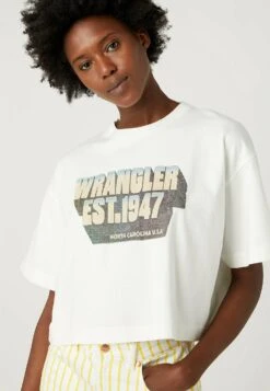 Wrangler Boxy - T-Shirt Imprimé - Worn White -Wrangler Promos Boutique 5c5c233f063f4f0cb72e668ac239e385
