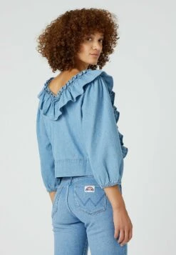 Wrangler Western Frill - Chemisier - Light Stonewash -Wrangler Promos Boutique 694157e7e7194eab828497032f1ca1ed
