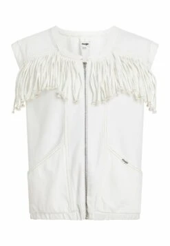 Wrangler Fringed - Veste Sans Manches - Vintage White -Wrangler Promos Boutique 6e7504f1f24c4e4fa683265f74e1706e