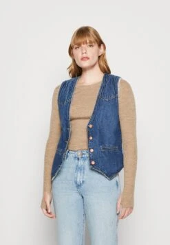 Wrangler Slim Vest - Veste Sans Manches - Dark Wash