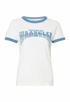 Wrangler Ringer Tee - T-Shirt Imprimé - Worn White -Wrangler Promos Boutique 7632b8f32ba24bac977a6a44c7617b41