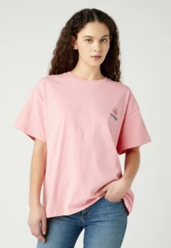 Wrangler Girlfriend - T-Shirt Imprimé - Sick Pink