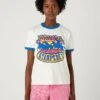 Wrangler Ringer - T-Shirt Imprimé - Worn White