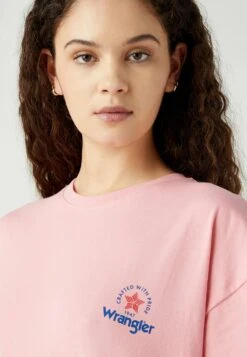 Wrangler Girlfriend - T-Shirt Imprimé - Sick Pink -Wrangler Promos Boutique 91025fb0855f46f89a12361a87f1488e