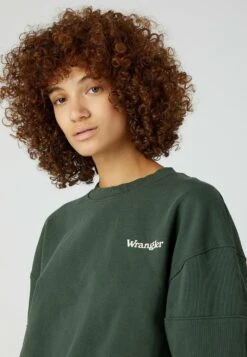 Wrangler Puffy Crew - Sweatshirt - Thyme -Wrangler Promos Boutique a9f26e91824a4aa79469d6522bca93aa