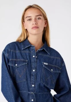 Wrangler Robe En Jean - Dark Indigo -Wrangler Promos Boutique dbbd8ad1c4c24cd280d7cecd8a394a34