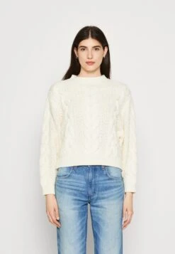 Wrangler Crew Neck Cable​ - Pullover - Worn White