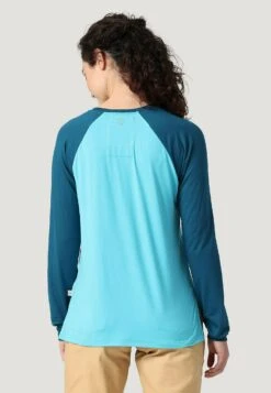 Wrangler Tg Performance - T-Shirt À Manches Longues - Moroccan Blue -Wrangler Promos Boutique e07fa0d5fde44caeba468ef3cae7b576