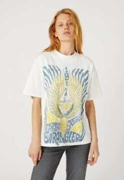 Wrangler Girlfriend - T-Shirt Imprimé - Worn In White