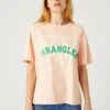 Wrangler Girlfriend - T-Shirt Imprimé - Peach Melba
