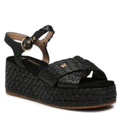 Espadrilles Wrangler Alma Raffia WL31554A Black 062