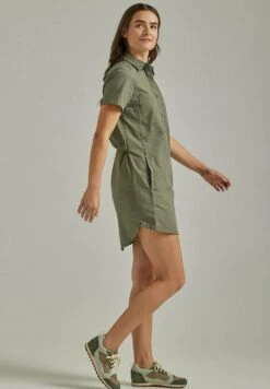 Wrangler Adventure - Robe Chemise - Dusty Olive -Wrangler Promos Boutique f4b15a1f2aca47768d5ecc15f970d6e5