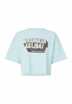 Wrangler Boxy - T-Shirt Imprimé - Canal Blue -Wrangler Promos Boutique f7645277bf4747e290537ef27006fd14