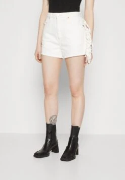 Wrangler Fringed Festival - Short En Jean - Vintage White